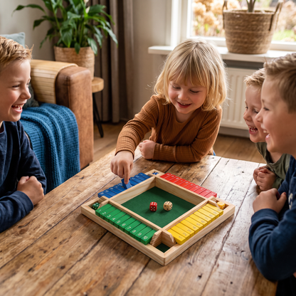 Shut The Box Familiespel Voor 4 Spelers