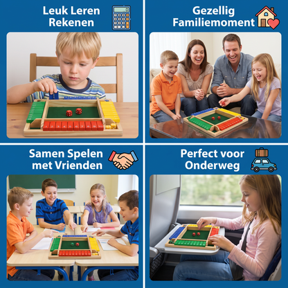 Shut The Box Familiespel Voor 4 Spelers
