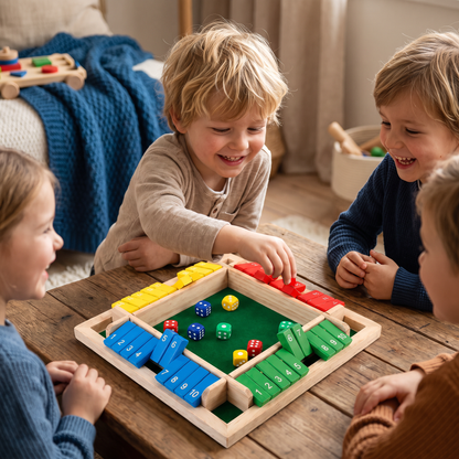 Shut The Box Familiespel Voor 4 Spelers