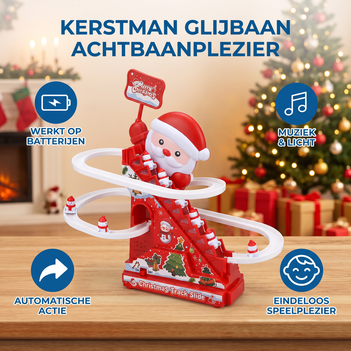 Kerstman Glijbaan Achtbaanplezier