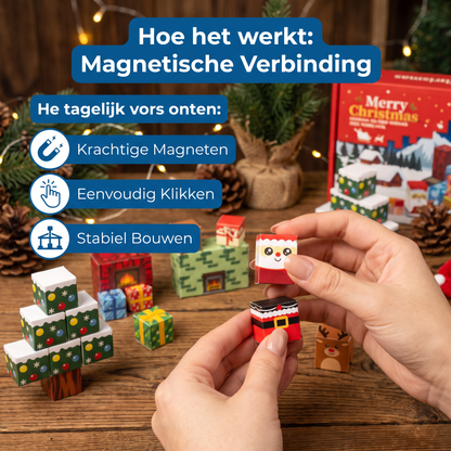 Feestelijke Magnetische Kubusbouwstenen