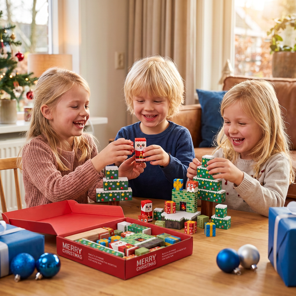 Feestelijke Magnetische Kubusbouwstenen