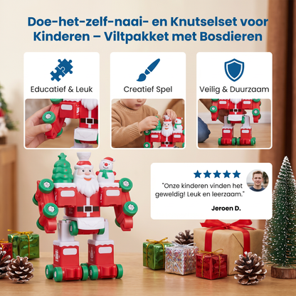 Doe-het-zelf-naai- en Knutselset voor Kinderen – Viltpakket met Bosdieren