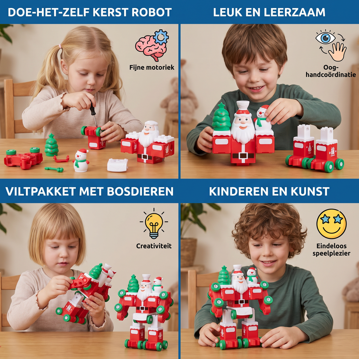Doe-het-zelf-naai- en Knutselset voor Kinderen – Viltpakket met Bosdieren
