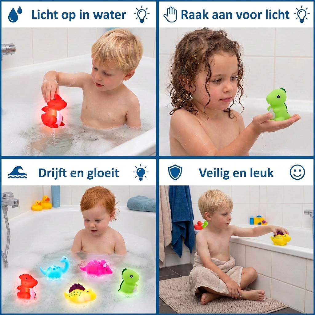 Lichtgevend Dinosaurus-badspeelgoed