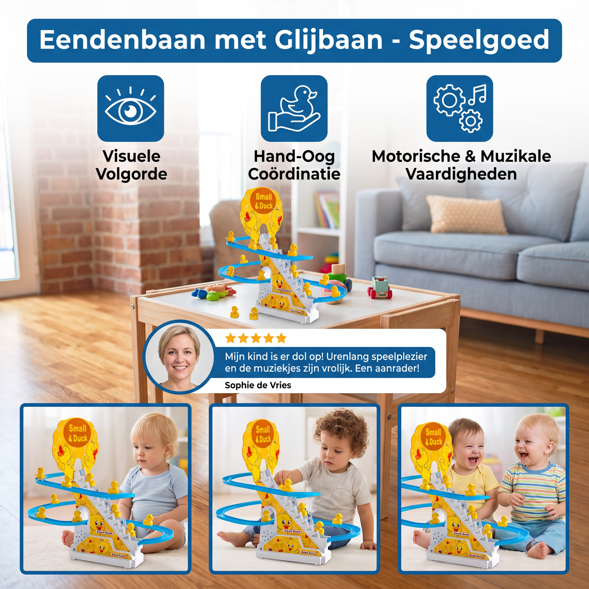 Eendenbaan met Glijbaan-speelgoed