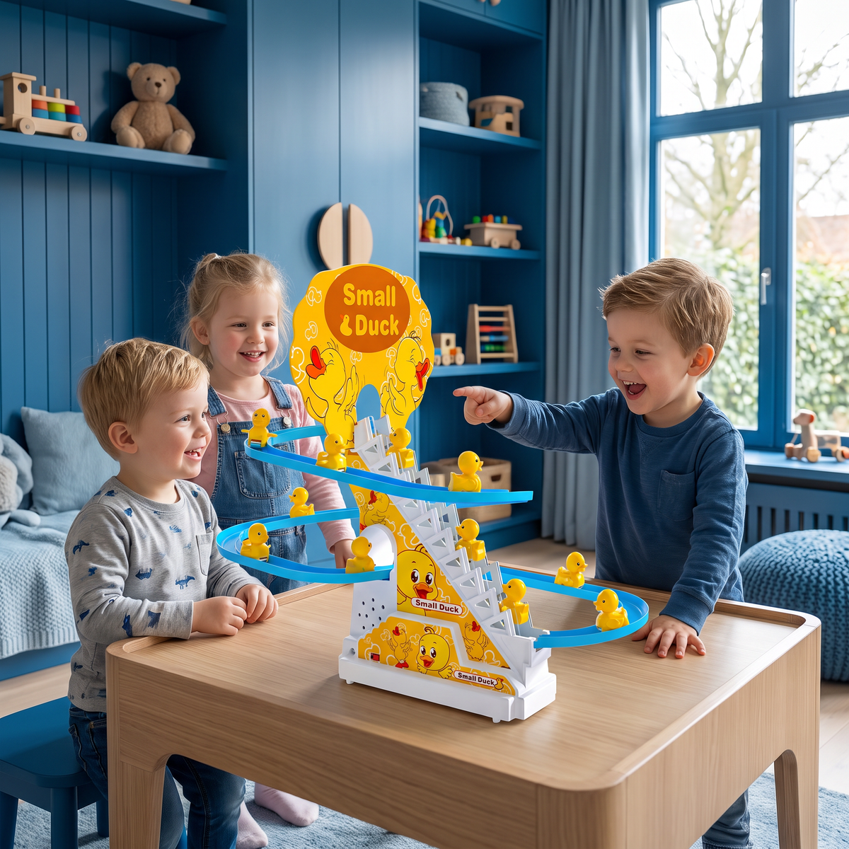 Eendenbaan met Glijbaan-speelgoed