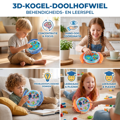 3D-kogel-doolhofwiel – Behendigheids- en Leerspel