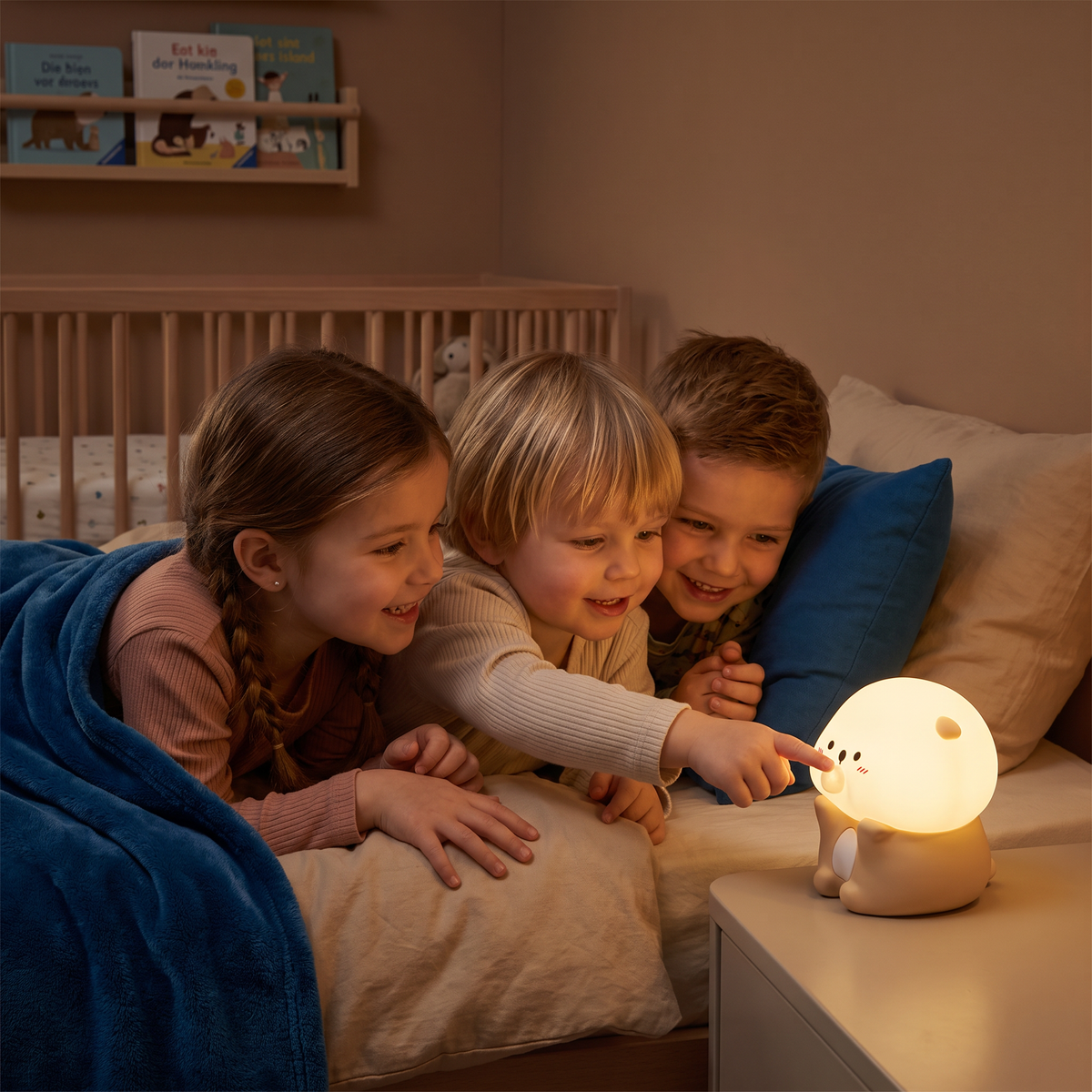 Schattig Siliconen Nachtlampje Met Bubbels en Otter