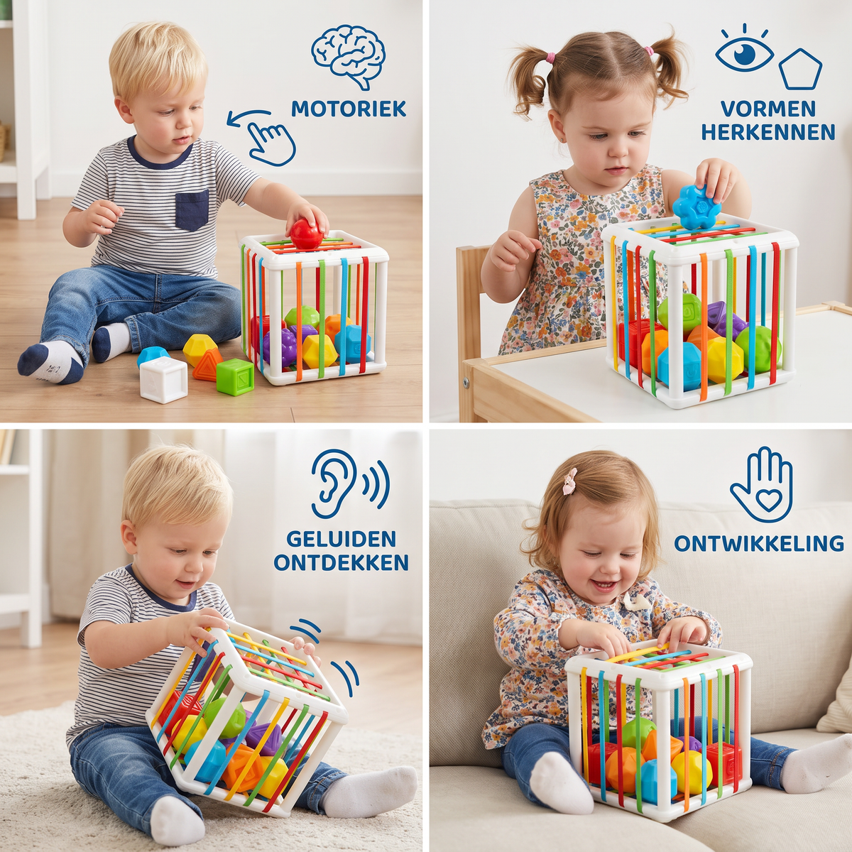 Montessori-vormendoos – Sorteer- en Motoriekspel