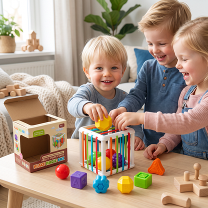 Montessori-vormendoos – Sorteer- en Motoriekspel
