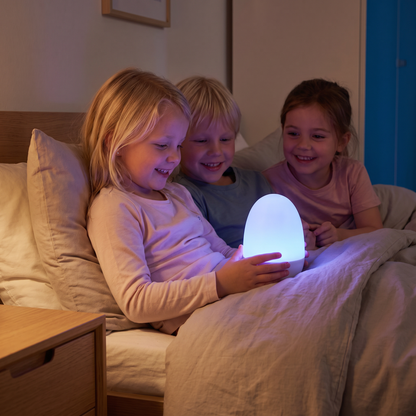 Ei-vormig LED-nachtlampje van Siliconen