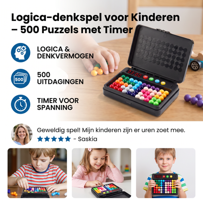 Logica-denkspel voor Kinderen – 500 Puzzels met Timer