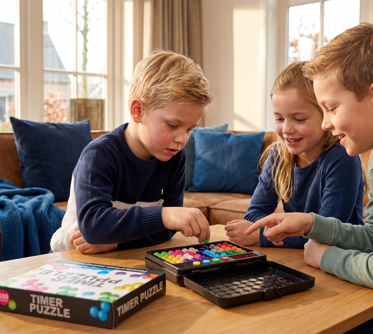 Logica-denkspel voor Kinderen – 500 Puzzels met Timer