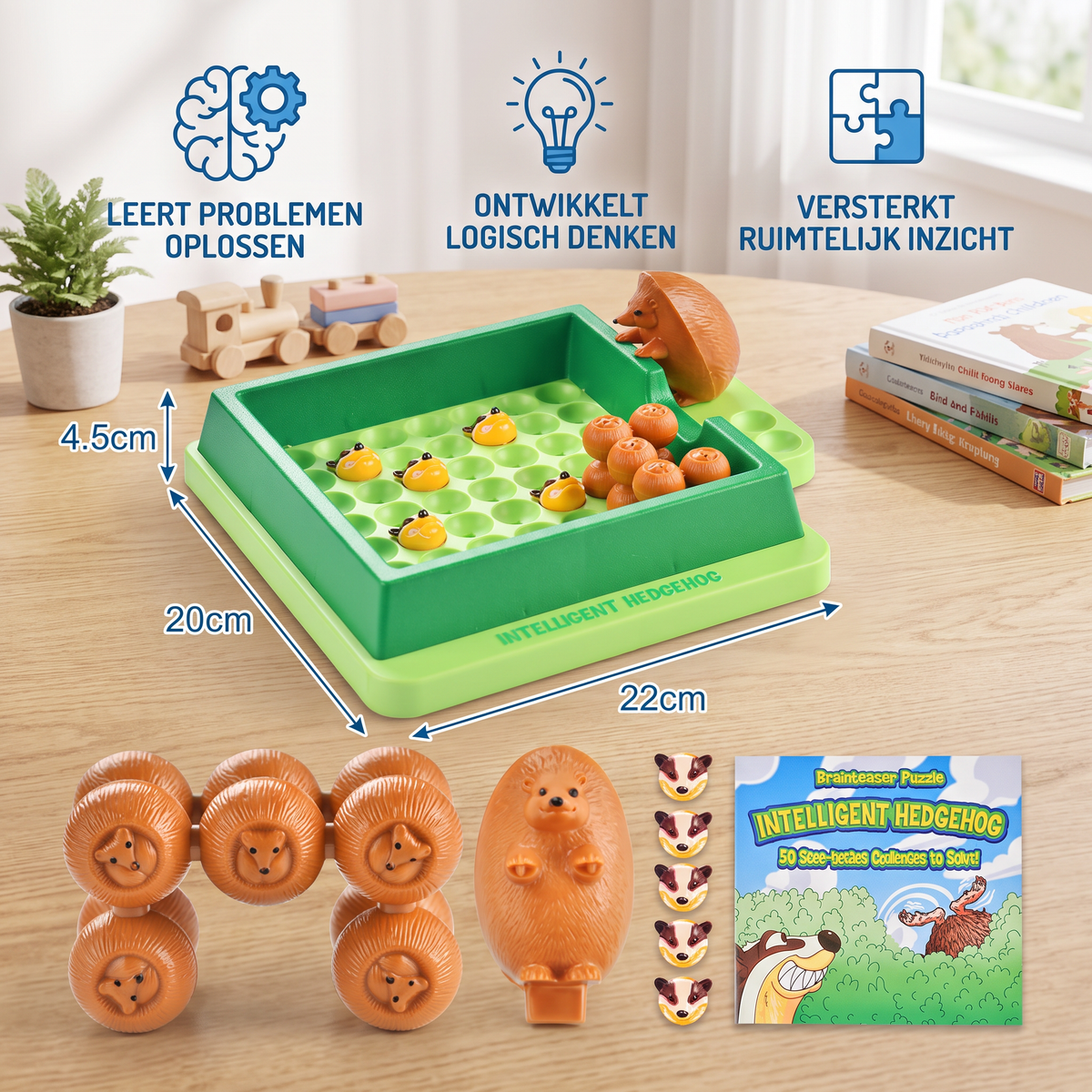 Slimme egel – Educatief leer- en Puzzelspel voor Kinderen