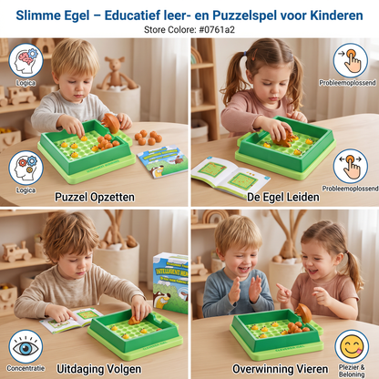 Slimme egel – Educatief leer- en Puzzelspel voor Kinderen