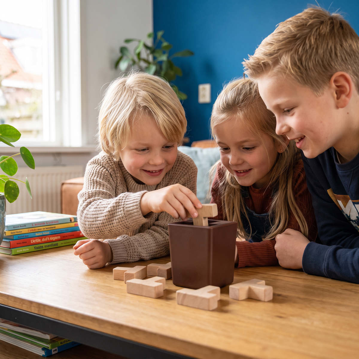 3D houten Logicapuzzel & Vormpuzzel