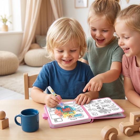 Magisch Waterkleurboek – Herbruikbaar Knoeivrij Kleurboek voor Kinderen