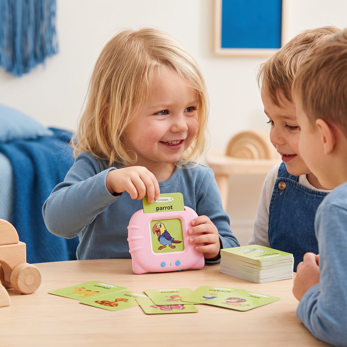 Pratende Engelse leerkaarten – Interactief leerspel voor kinderen