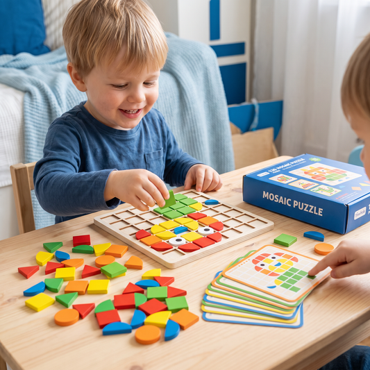 Montessori Mozaïekpuzzel voor Kleuren en Vormen