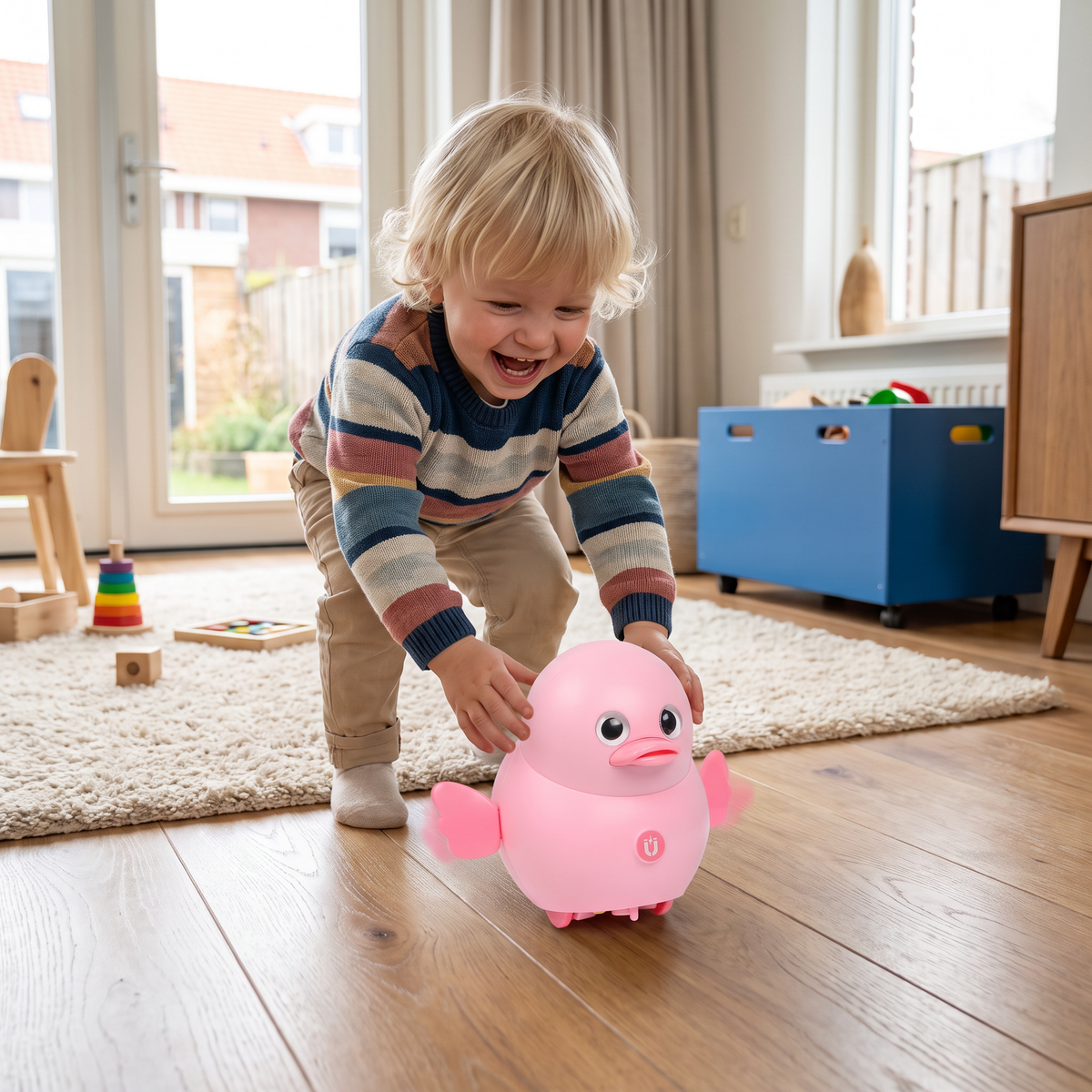 Watselende eendenfamilie – kinderspeelgoed