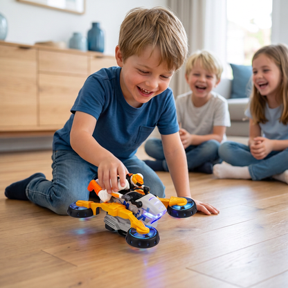 Veranderbaar Stuntmotor Speelgoed voor Kinderen met 360° Draaifunctie