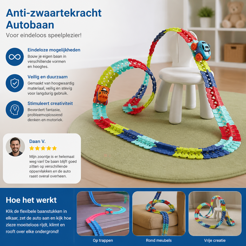CrazyRide - Anti-zwaartekracht autobaan