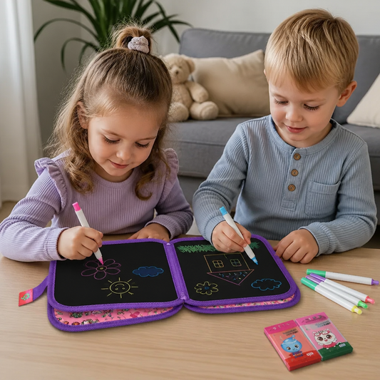 Draagbaar herbruikbaar tekenboek voor kinderen