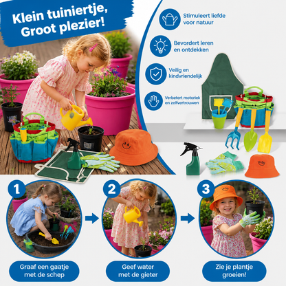 Veilige tuingereedschapset voor kinderen