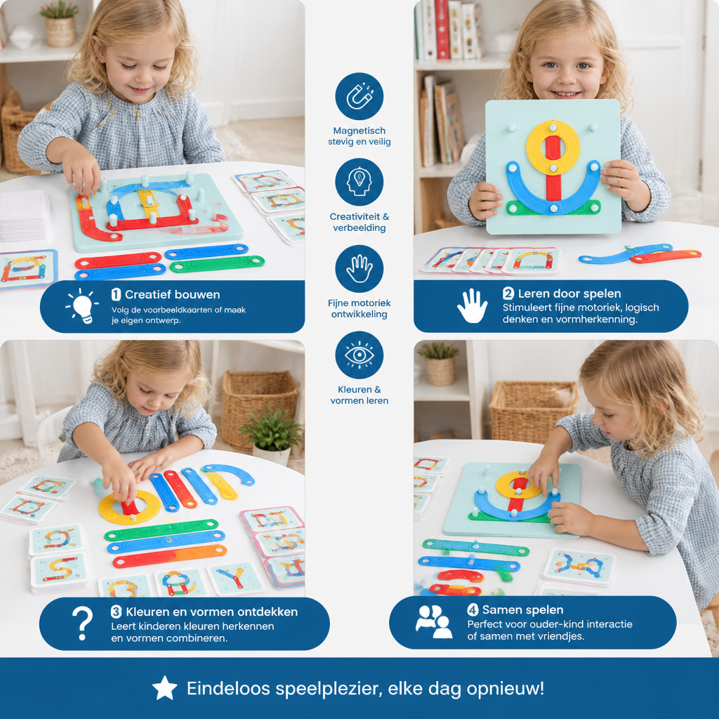 Educatieve Magnetische Letter- en Cijferbouwset