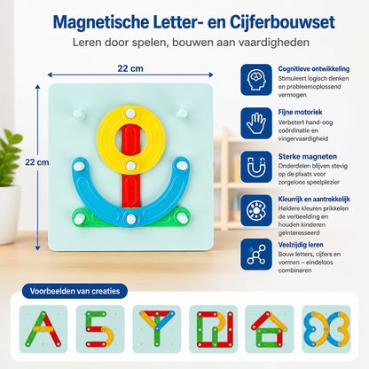 Educatieve Magnetische Letter- en Cijferbouwset