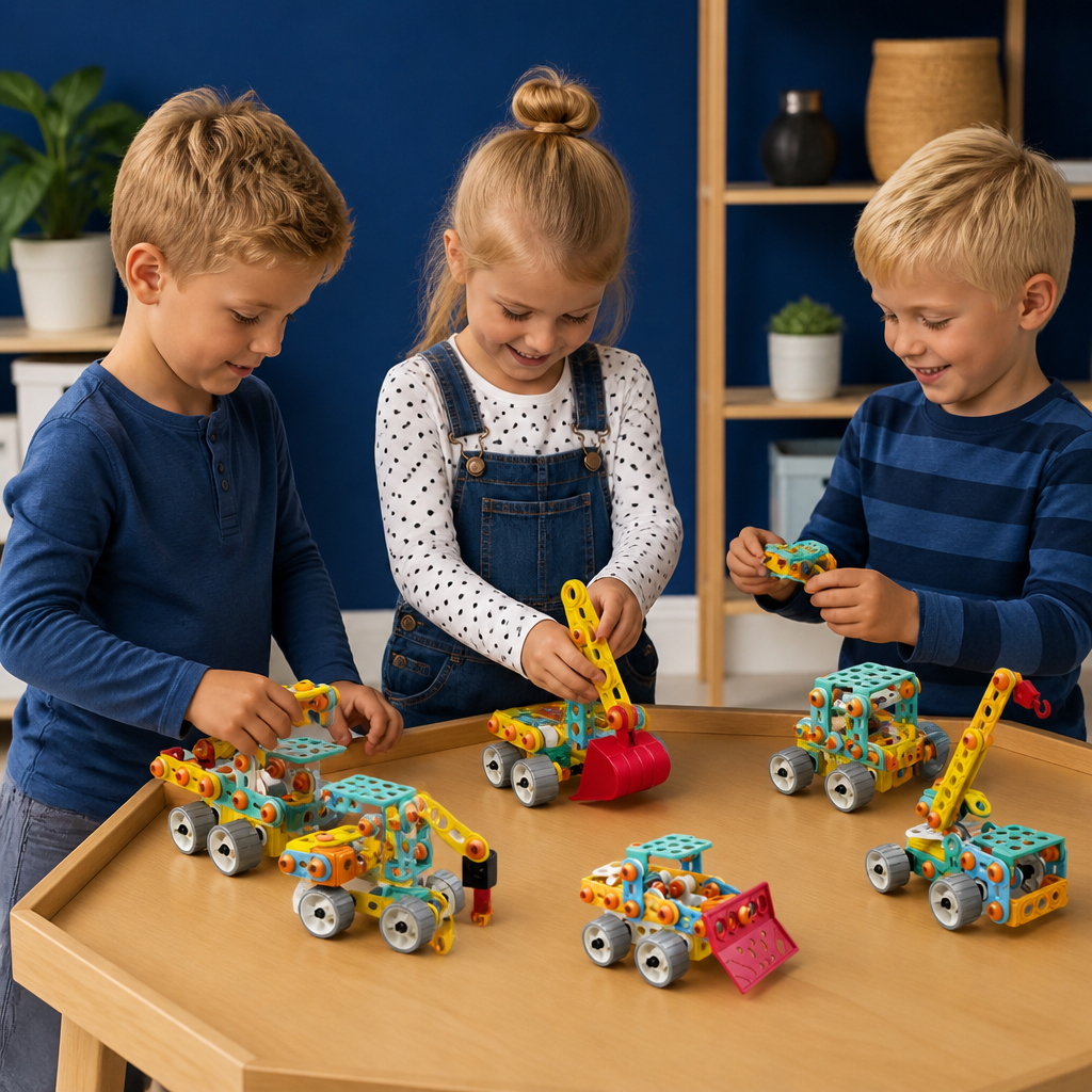 9-in-1 STEM Bouwvoertuig Bouwset