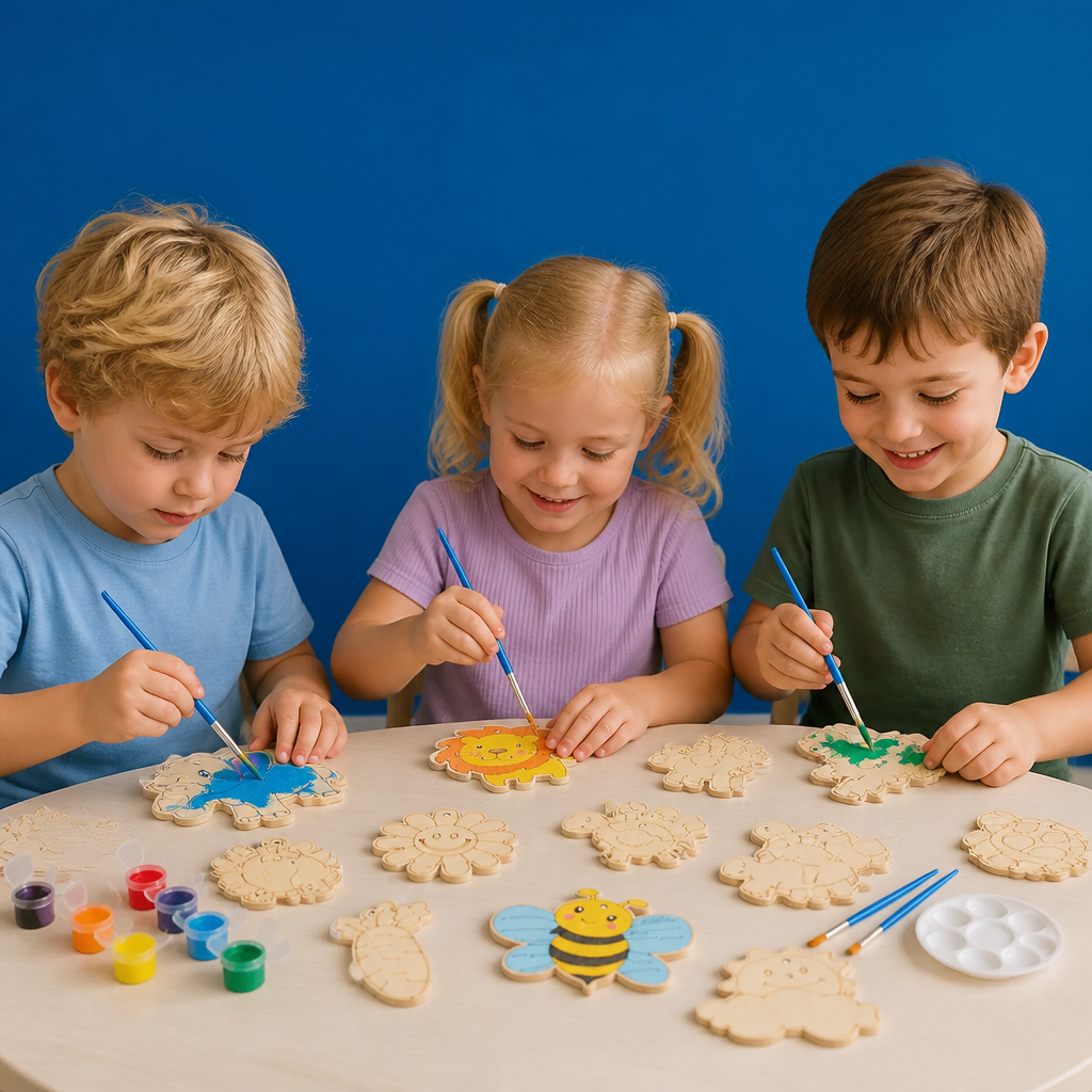DIY Houten Schilder- en Knutselset voor Kinderen