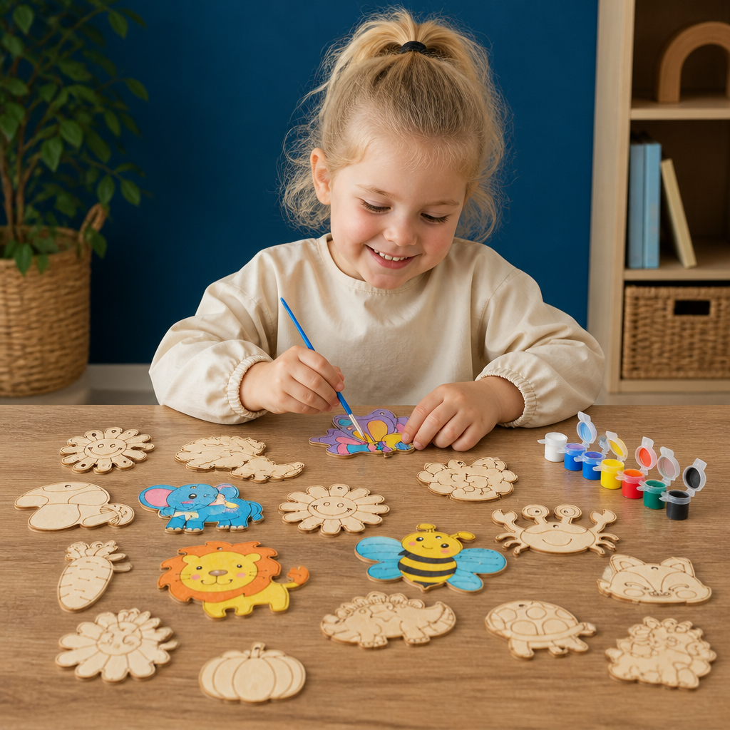 DIY Houten Schilder- en Knutselset voor Kinderen