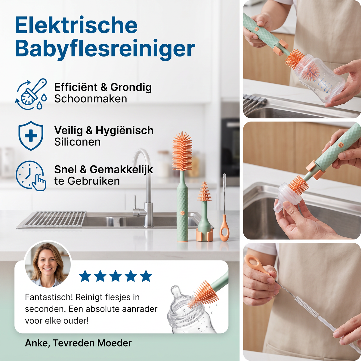 Elektrische babyflesreiniger