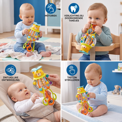 Trek Speelgoed Babyrammelaar – Schattig Educatief Speelgoed voor Vroege Ontwikkeling