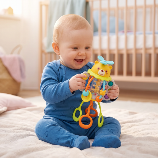 Trek Speelgoed Babyrammelaar – Schattig Educatief Speelgoed voor Vroege Ontwikkeling