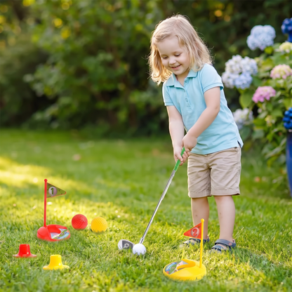 Kinder Golfspelset met Verstelbare Golfclubs – Perfect voor de Tuin