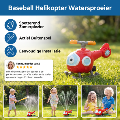 Baseball Helikopter Watersproeier voor Kinderen – Zomerplezier voor Buiten