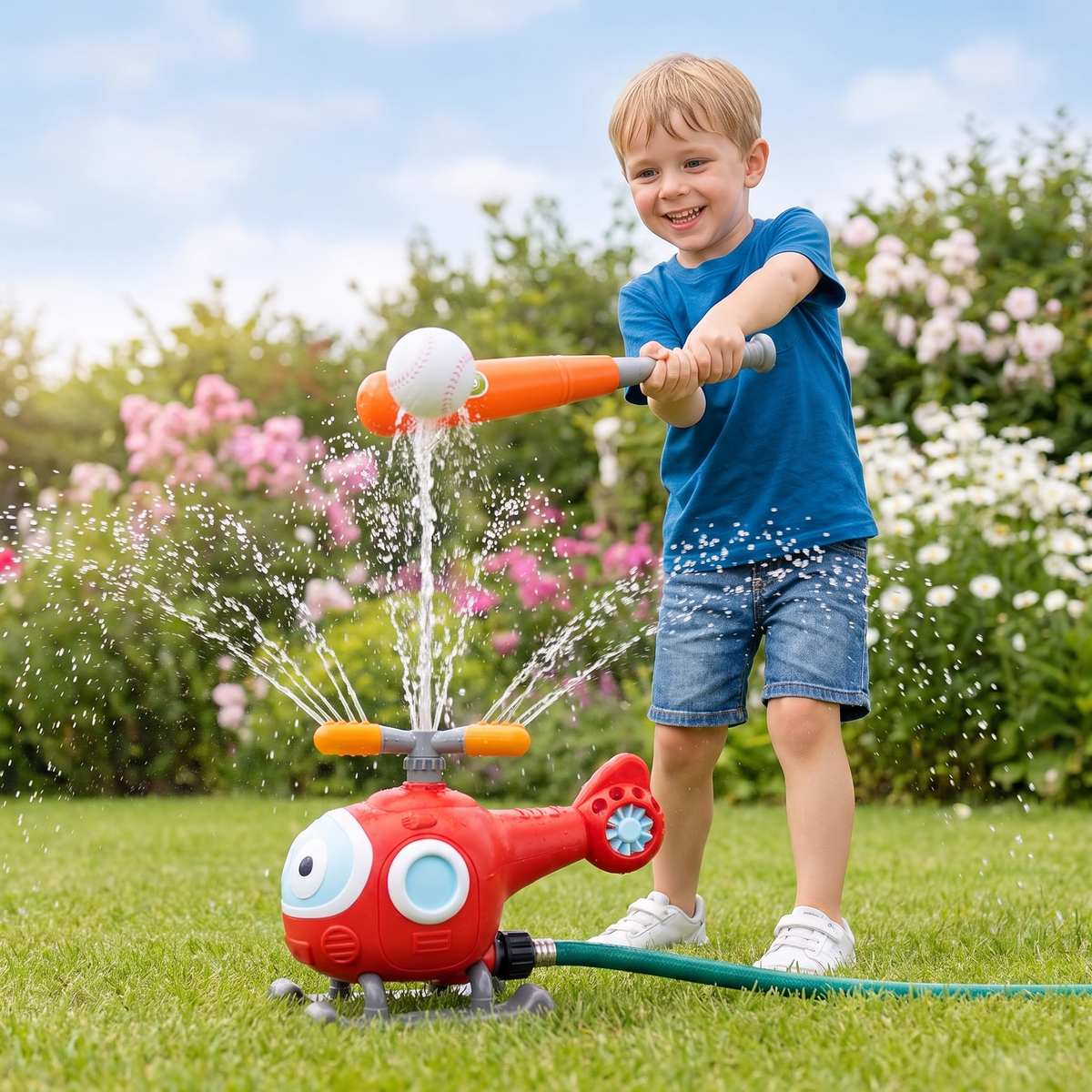 Baseball Helikopter Watersproeier voor Kinderen – Zomerplezier voor Buiten