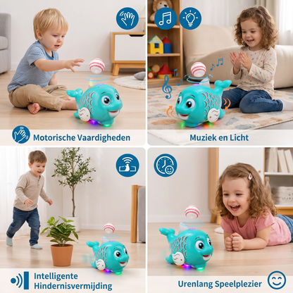 Interactief Zwevend Vissenspeelgoed Met Bal, Licht & Muziek