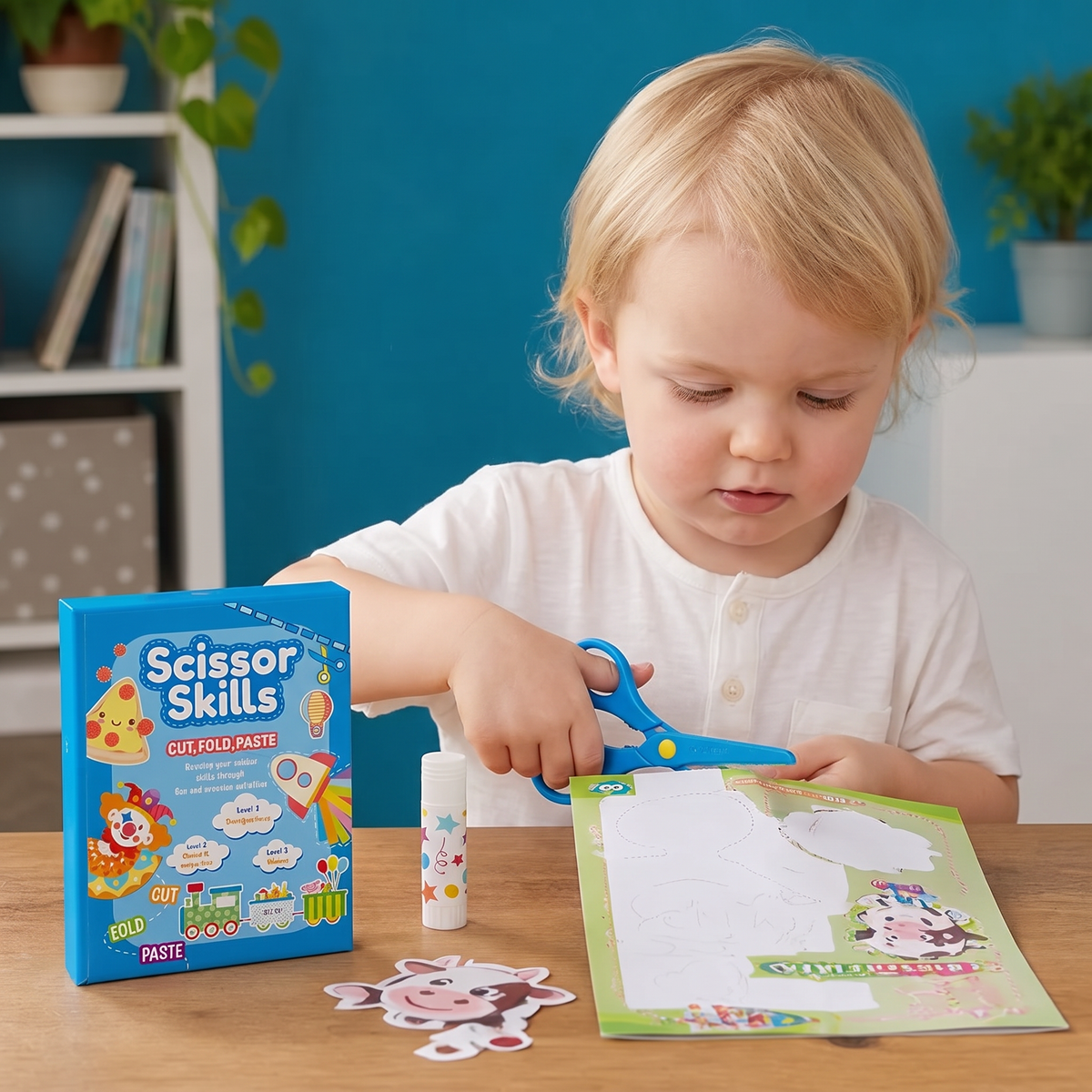 Schaar Oefenboek Voor Kinderen – Veilig Kniptraining Met Kinderschaar