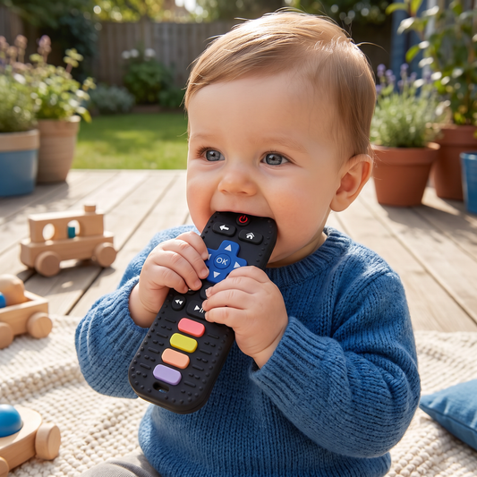 Siliconen Babybijtring in Afstandsbedieningsvorm – BPA-Vrij Sensorisch Kauwspeelgoed
