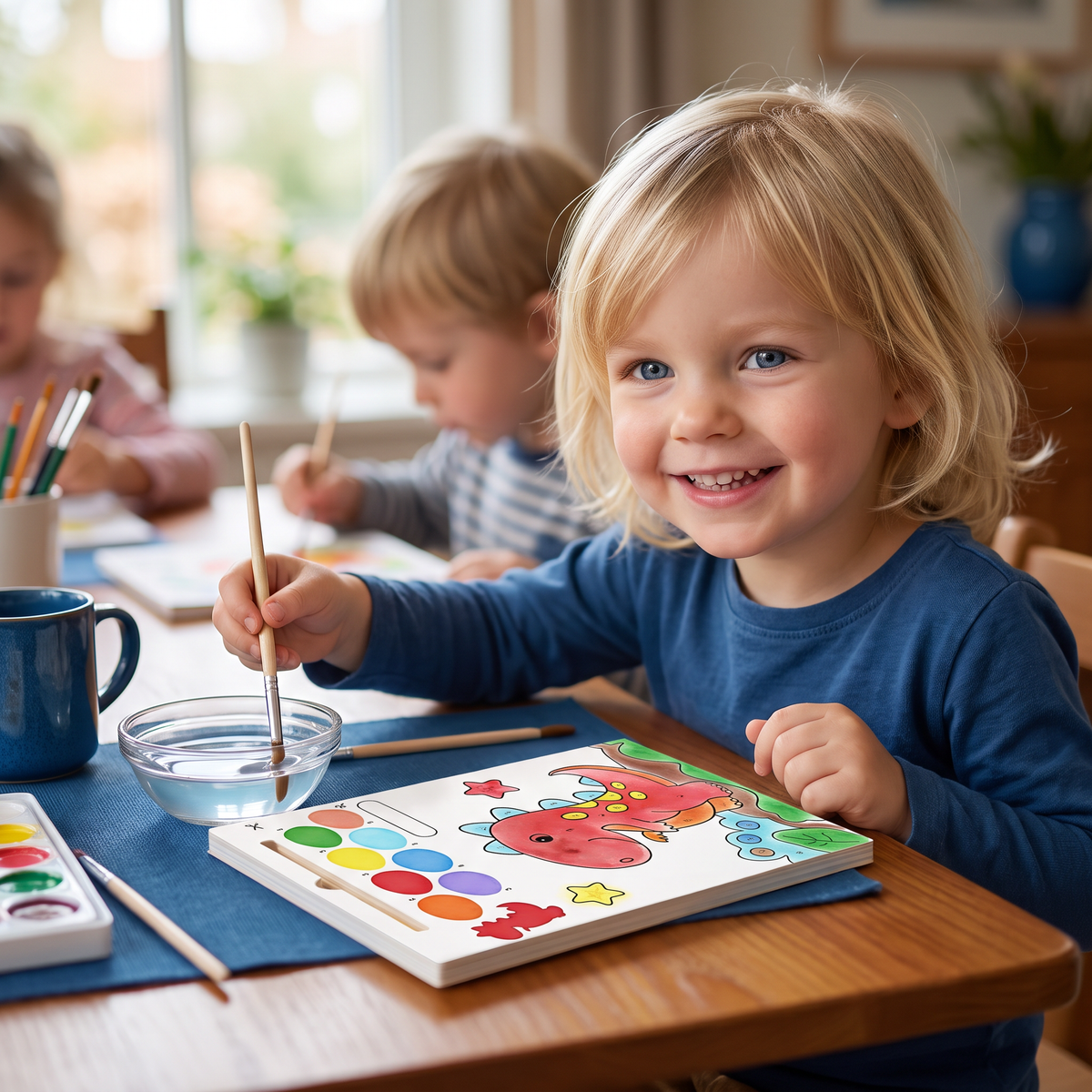 Aquarel Kleurboek met Penseel – Schoon Schilderplezier met Alleen Water