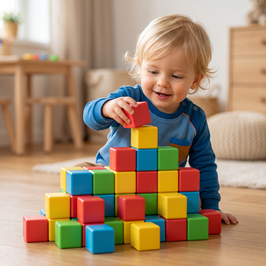 Peuterveilige Magnetische Bouwstenen van 4,2 cm – STEM-Leerblokken