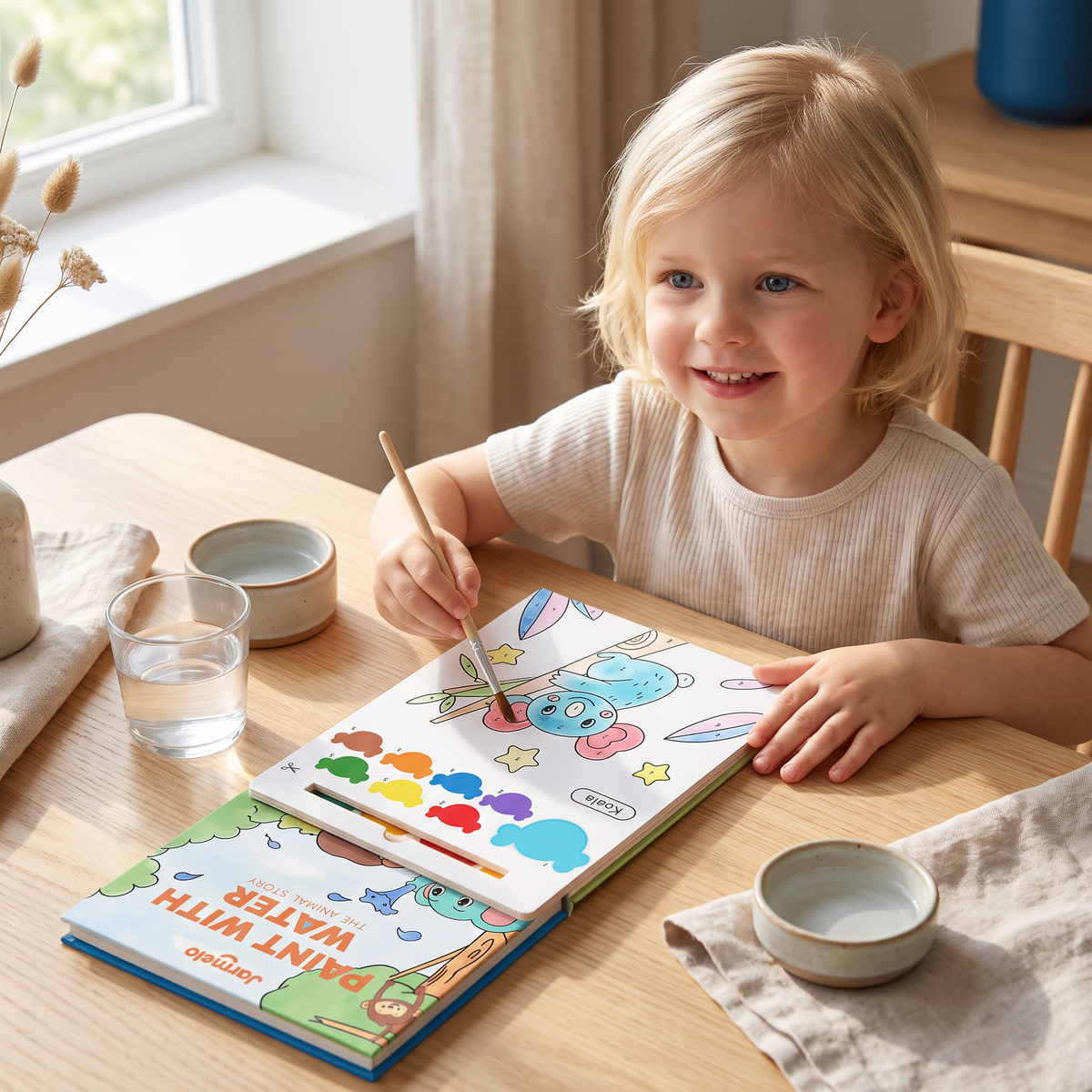 Aquarel Kleurboek met Penseel – Schoon Schilderplezier met Alleen Water