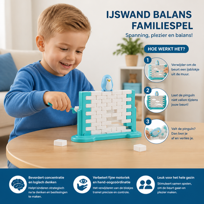Pinguïn IJswand Balans Familiespel
