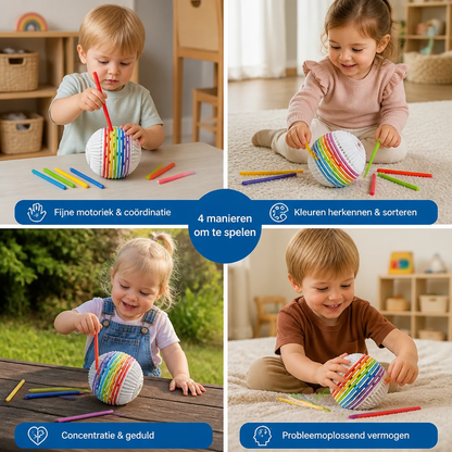 Montessori Sensorische Bal – Kleurleer- & Motoriekspel Van Siliconen