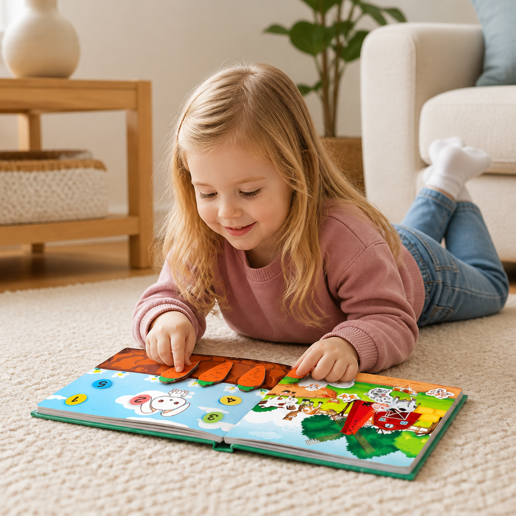 Montessori Stickerboek Voor Kinderen – Herbruikbaar Leer- & Bezigheidsboek