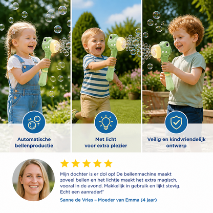 Lichtgevende Zeepbellenstok Voor Kinderen – Automatische Bubble Maker